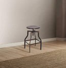 Stools Bar Stools For Sale - 14" X 14" X 24" Antiqued Copper Metal Adjustable Stool (1Pc) HomeRoots
