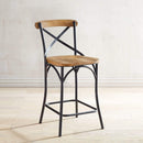 Stools Bar Stools For Sale - 19" X 19" X 39" Java Iron/Wood Stool HomeRoots