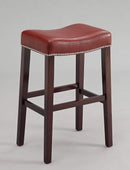 Stools Bar Stools For Sale - 20" X 15" X 30" 2pc Red And Espresso Bar Stool HomeRoots