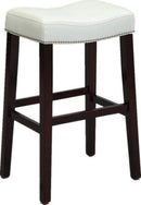 Stools Bar Stools For Sale - 20" X 15" X 30" 2pc White And Espresso Bar Stool HomeRoots