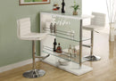 Stools Bar Stools For Sale - 44" x 33" x 74" White, Foam, Metal, Leather-Look - Barstool 2pcs HomeRoots