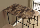 Stools Counter Height Bar Stools - 23'.75" x 35'.5" x 41" Cappuccino, Mdf, Metal - Home Bar HomeRoots