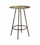 Stools Counter Height Bar Stools - 30" x 30" x 42" Cappuccino, Espresso, Mdf, Metal - Home Bar HomeRoots