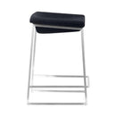 Stools Counter Height Stools - 15.7" X 18" X 25.6" 2 Pcs Dark Gray Polyblend Counter Stool HomeRoots