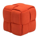 Stools Vanity Stool - 15" X 14.5" X 35" White Leatherette Stool HomeRoots