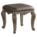 Stools Vanity Stool - 20" X 20" X 19" Antique Champagne Pu Vanity Stool HomeRoots