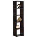 Storage Cabinets Simple And Stylish Corner Display Cabinet, Brown Benzara