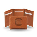 STR Tri-Fold (Pecan Cowhide) Cool Wallets South Carolina Embossed Leather Trifold RICO