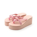 Straps Wedge Slippers Beach Flip Flops-pink-5-JadeMoghul Inc.
