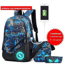 Students School Bag / External USB Charger Laptop Backpack AExp