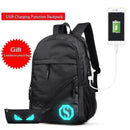 Students School Bag / External USB Charger Laptop Backpack AExp