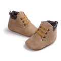 Suede Lace-up Baby Boy's Booties-Apricot-0-6 Months-JadeMoghul Inc.