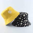 Summer Daisies Bucket Hat Women Fashion Cotton Beach Sun Hats Reversible Bob chapeau Femme Floral Panama Hat Fisherman Hat AExp