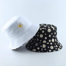 Summer Daisies Bucket Hat Women Fashion Cotton Beach Sun Hats Reversible Bob chapeau Femme Floral Panama Hat Fisherman Hat JadeMoghul Inc.