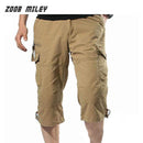 Summer Mens Military Baggy Cargo Shorts 2016 Loose Fit Multi-pocket Causal Tactical Workout Shorts Beach Board Trousers Big Size