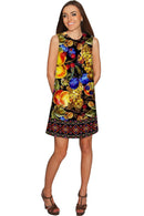 Summer Night Summer Night Adele Baroque Print Shift Mini Dress - Women Adele Shift Dress