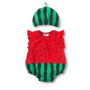 Summer Sleeveless Baby Girls Romper And Hat Set AExp