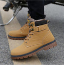 Super Warm Men's Winter Pu Leather Ankle Boots Men Autumn Waterproof Snow Boots Leisure Martin Autumn Boots Shoes Mens