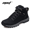 Super Warm Men Winter Leather Waterproof Rubber Snow Boots