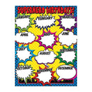 SUPERHERO BIRTHDAY CHART-Learning Materials-JadeMoghul Inc.