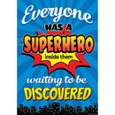 SUPERHERO INSIDE POSTER-Learning Materials-JadeMoghul Inc.
