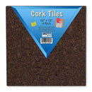 12X12 Dark Cork Squares 4 Pk