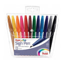 Pentel Sign Pens 12 Count Assorted