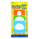 Supplies STICKY APP NOTES NEON 3 ASSORTED CHARLES LEONARD