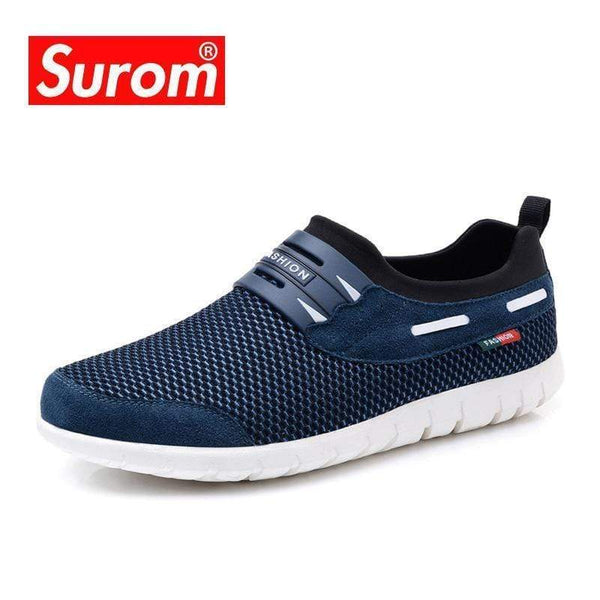 SUROM Mesh Breathable Mens Casual Shoes 2017 Summer Hot Sale Boat Shoes Men Krasovki Comfortable Soft Male Shoes Chaussure Homme