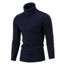 Sweater Pullover Men 2018 Male Brand Casual Solid-Color Knitt Simple Sweaters Men Comfortable Hedging Turtleneck Men'S Sweater