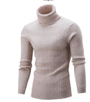 Sweater Pullover Men 2018 Male Brand Casual Solid-Color Knitt Simple Sweaters Men Comfortable Hedging Turtleneck Men'S Sweater