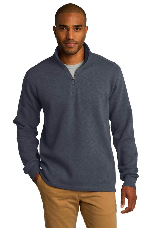 Sweatshirts/Fleece Port Authority Slub Fleece  1/4-Zip Pullover. F295 Port Authority