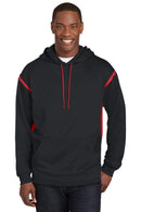 Sweatshirts/Fleece Sport-Tek Tall Tech Fleece Colorblock Hooded Sweatshirt. TST246 Sport-Tek