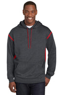 Sweatshirts/Fleece Sport-Tek Tall Tech Fleece  Colorblock  Hooded Sweatshirt. TST246 Sport-Tek