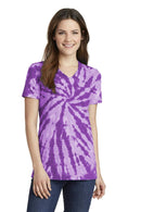 T-shirts Port & Company Ladies Tie-Dye V-Neck Tee. LPC147V Port & Company