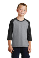 T-shirts Port & Company Youth Core Blend3/4-Sleeve Raglan Tee. PC55YRS Port & Company