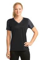 T-shirts Sport-Tek Ladies CamoHex Colorblock V-Neck Tee. LST371 Sport-Tek