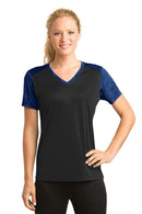 T-shirts Sport-Tek Ladies CamoHex Colorblock V-Neck Tee. LST371 Sport-Tek