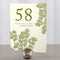 Evergreen Table Number Numbers 1-12 Chocolate Brown (Pack of 12)