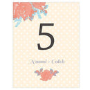 Table Planning Accessories Retro Rose Table Number Numbers 1-12 (Pack of 12) JM Weddings