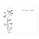 Table Planning Accessories Romantic Butterfly Note Card Vintage Pink (Pack of 1) JM Weddings