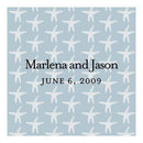 Table Planning Accessories Starfish Background Favor Cards Chocolate (Pack of 1) JM Weddings