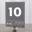 Times Square Table Number Numbers 85-96 Vintage Pink (Pack of 12)