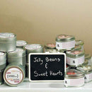 Wooden Black Board with Clip with White Wash Finish (Pack of 6)