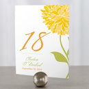 Zinnia Bloom Table Number Numbers 1-12 Peacock Green (Pack of 12)