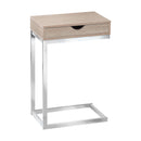 Tables Accent Table for Living Room - 10'.25" x 15'.75" x 24'.5" Natural, Particle Board, Metal, Drawer - Accent Table HomeRoots