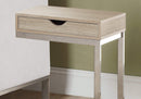 Tables Accent Table for Living Room - 10'.25" x 15'.75" x 24'.5" Natural, Particle Board, Metal, Drawer - Accent Table HomeRoots
