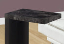 Tables Accent Table for Living Room - 11'.5" x 18" x 24" Black, Grey, Hollow-Core, Particle Board - Accent Table HomeRoots