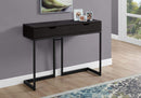 Tables Cheap Accent Tables 32" MDF and Black Metal Accent Table 3249 HomeRoots