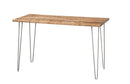 Tables Cheap Coffee Tables 42" X 28" X 18" Natural Maple And Steel Coffee Table 3955 HomeRoots